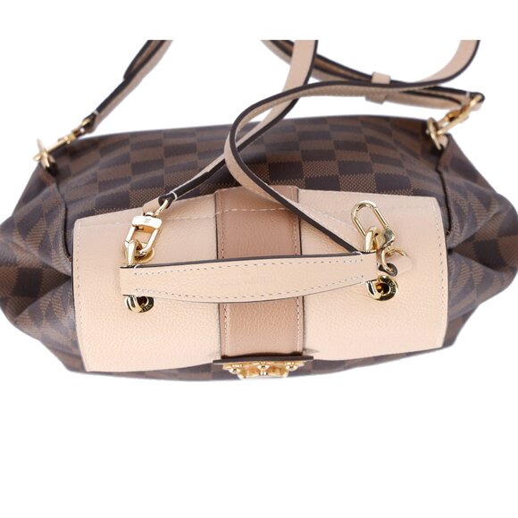 Louis Vuitton Clapton Backpack Damier Brown Canvas Leather Cream Crossbody - Picture 7 of 10